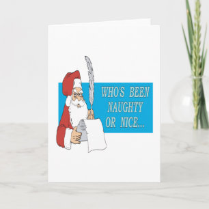 Naughty Or Nice Holiday Card