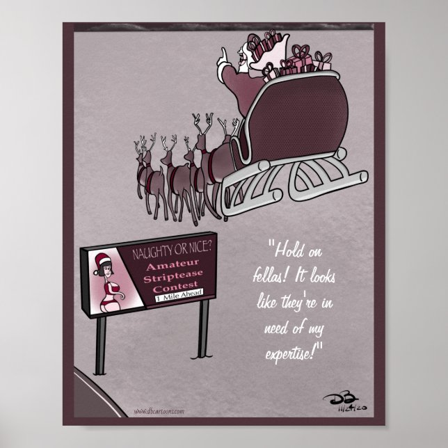 Naughty or Nice Holiday Poster (Front)