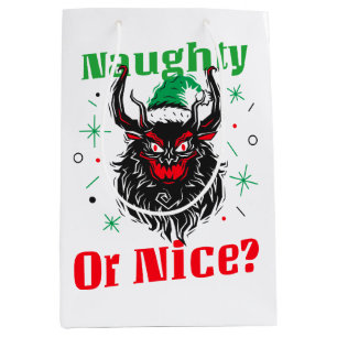 Naughty or Nice, Krampus Medium Gift Bag