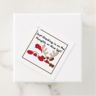 Naughty or Nice List Favour Tags