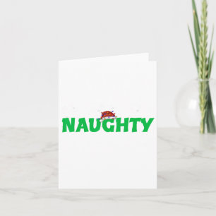 Naughty Or Nice Matching Christmas Couples Costume Card