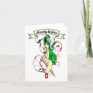 Naughty Or Nice - Note Card