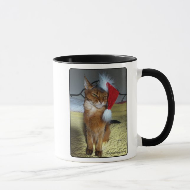 Naughty or Nice Santa Kitty Mug (Right)
