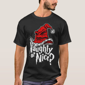Naughty or Nice Sorted Christmas Hat Premium T-Shirt