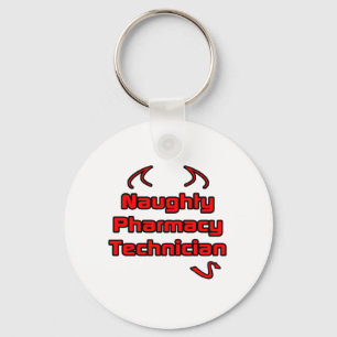 Naughty Pharmacy Technician Key Ring