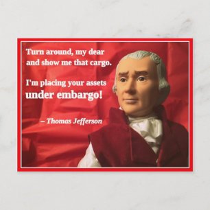 Naughty Presidential Valentine: Embargo Holiday Postcard