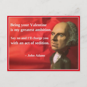 Naughty Presidential Valentine: Sedition Holiday Postcard