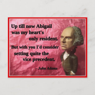 Naughty Presidential Valentine: Vice Precedent Holiday Postcard