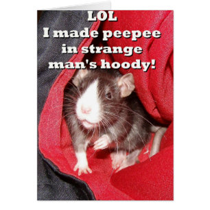 Naughty Rat Card