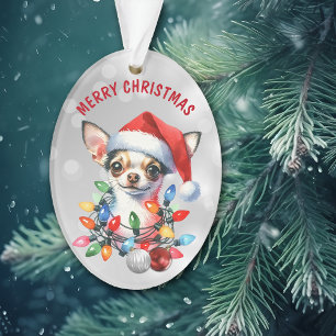Naughty Santa Chihuahua in Decorations