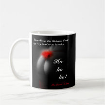 Naughty Santa Christmas Xmas Funny Joke Black Mug
