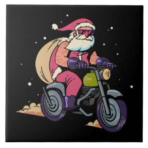 Naughty Santa Claus Ceramic Tile