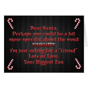 Naughty Santa Letter