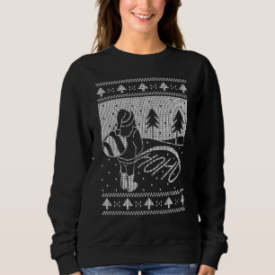 Naughty Santa Peeing Ho Ho Ho On Snow Ugly Xmas Sw Sweatshirt