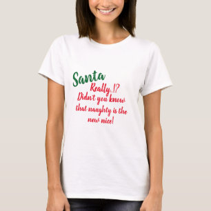 Naughty Santa T-Shirt - Funny Christmas Humour Gif