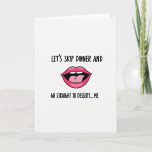 Naughty Skip Dinner Dessert Card