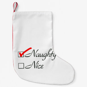 Naughty Small Christmas Stocking