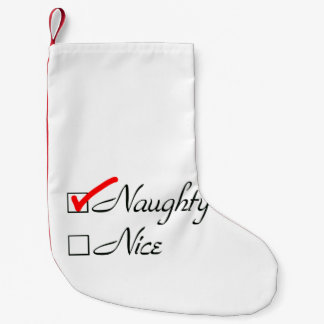 Naughty Small Christmas Stocking