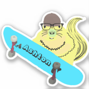 Naughty Squirrel #1006 Custom Name Skate