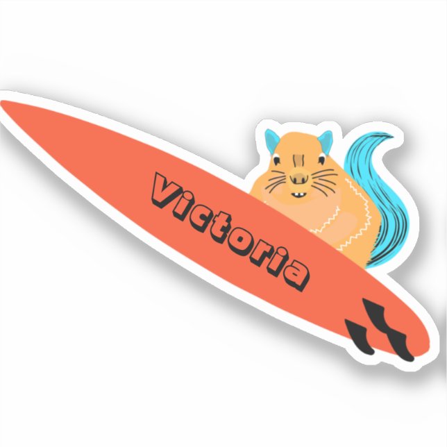 Naughty Squirrel #1052 Surfing (Front)