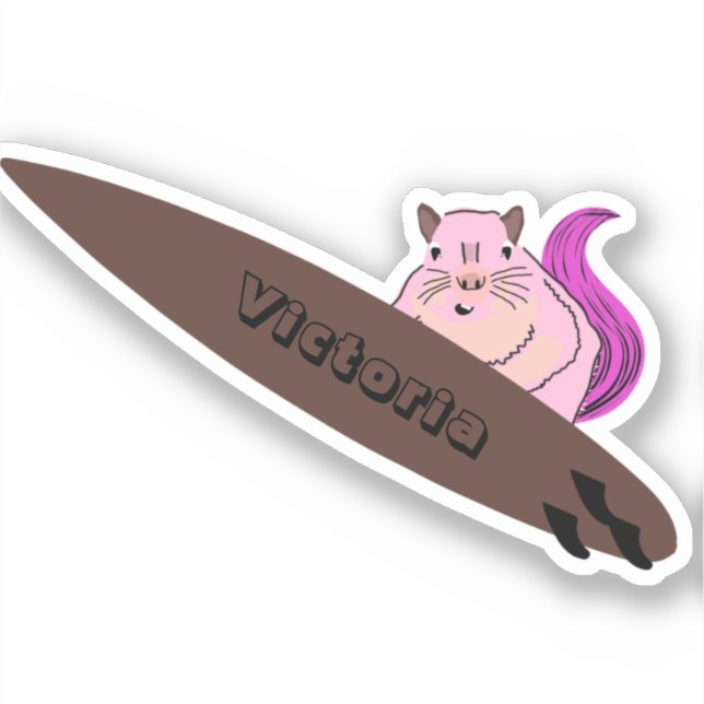 Naughty Squirrel #1071 Surfing (Front)