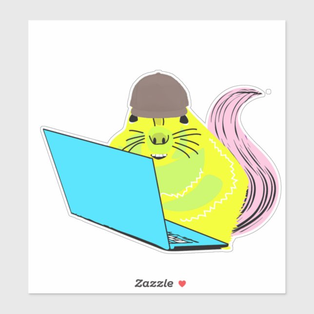 Naughty Squirrel #10 Sticker (Sheet)