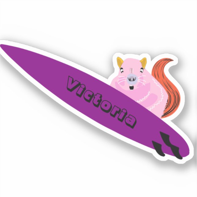 Naughty Squirrel #1135 Surfing (Front)