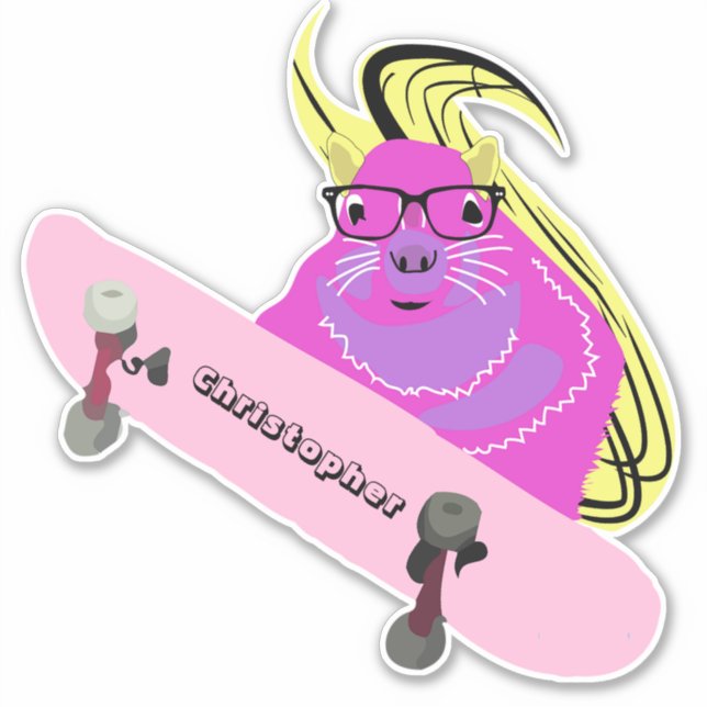 Naughty Squirrel #116 Skateboarding (Front)