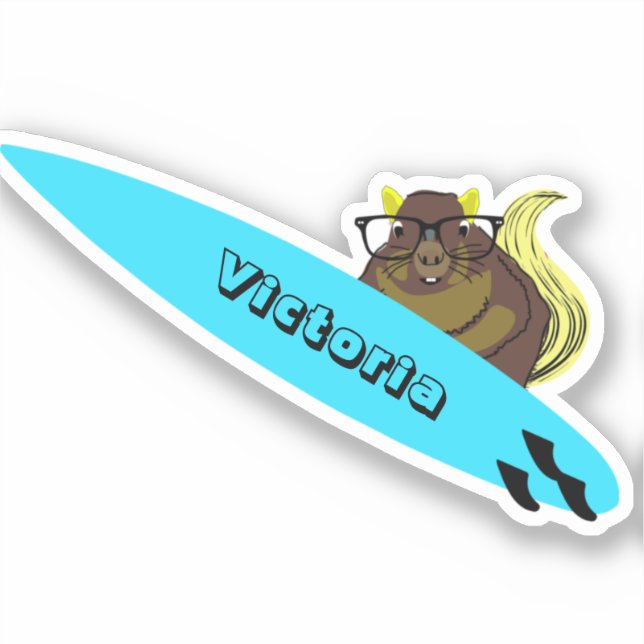 Naughty Squirrel #1234 Surfing (Front)