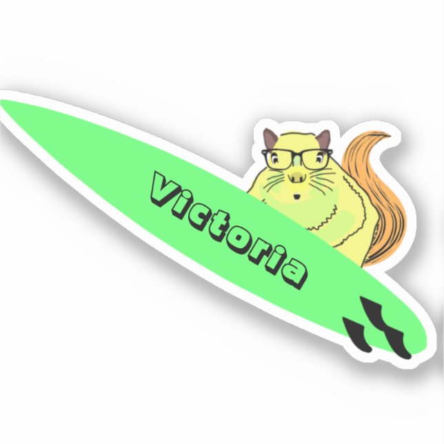 Naughty Squirrel #1242 Surfing (Front)