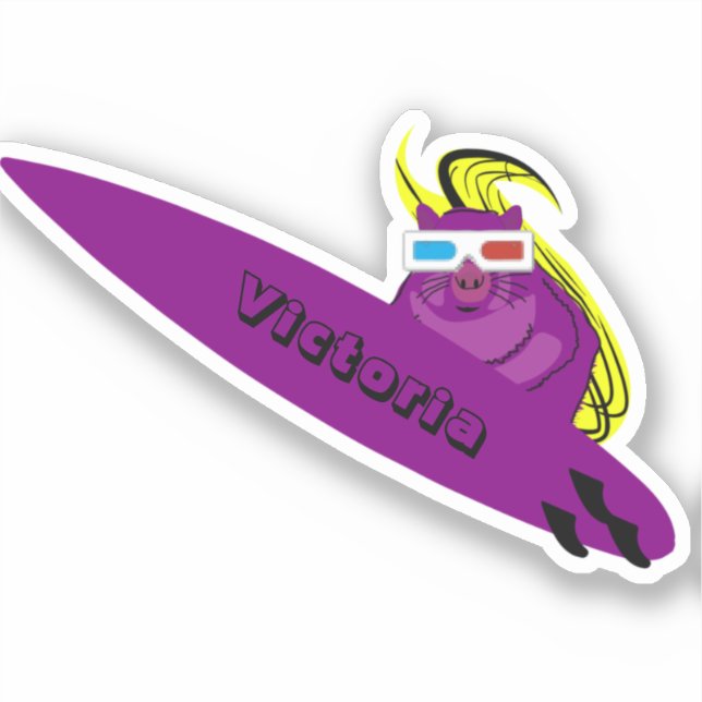 Naughty Squirrel #1338 Surfing (Front)