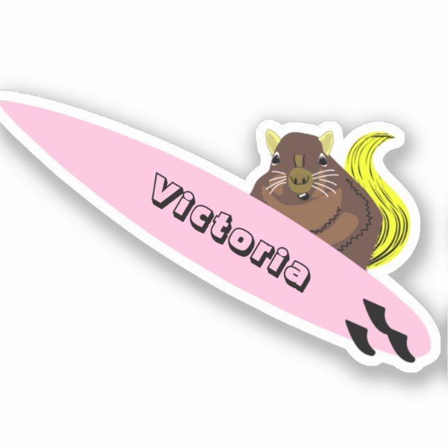 Naughty Squirrel #1383 Surfing (Front)