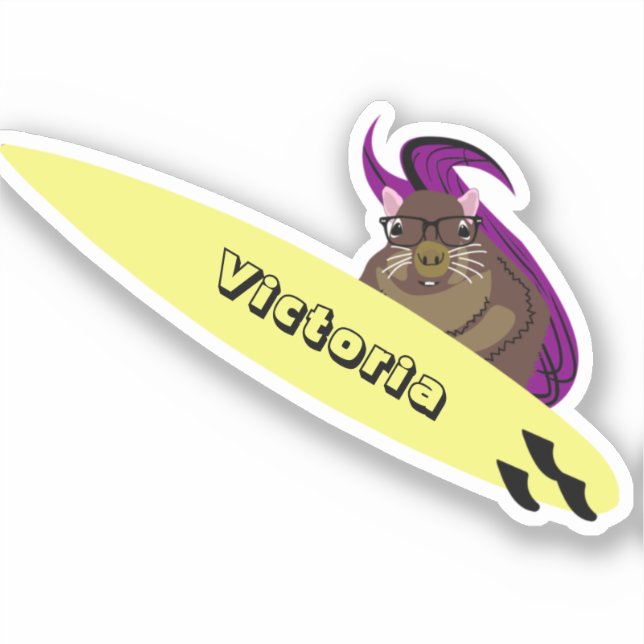 Naughty Squirrel #1410 Surfing (Front)