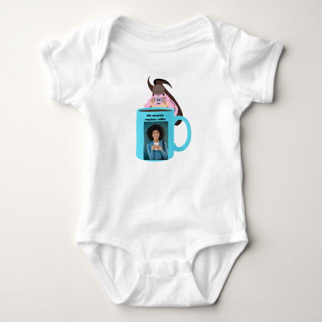 Naughty Squirrel #146 Baby Coffee Bodysuit (Front)