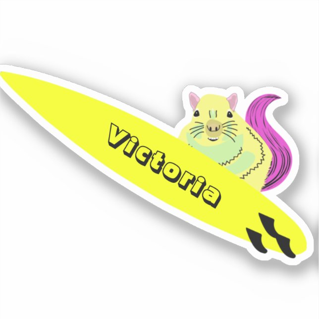 Naughty Squirrel #1471 Surfing (Front)