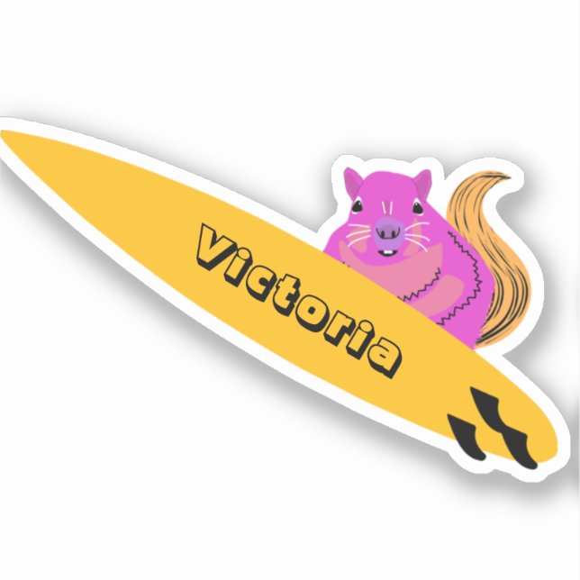 Naughty Squirrel #1489 Surfing (Front)