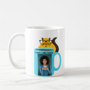 Naughty Squirrel #159 Coffee Human Coffee Mug