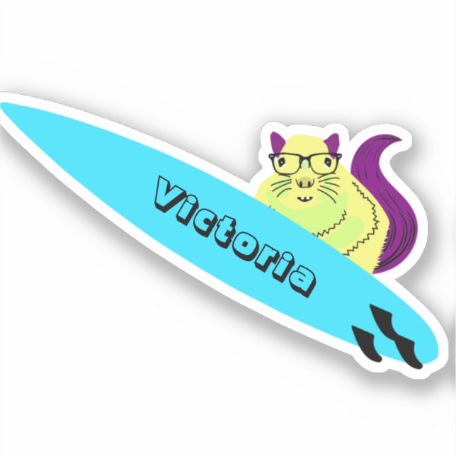 Naughty Squirrel #1687 Surfing (Front)