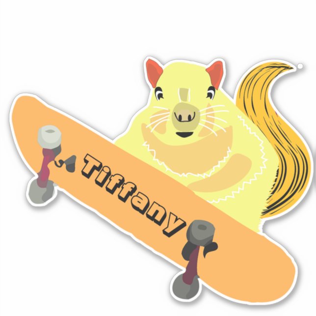 Naughty Squirrel #169 Girls Name  (Front)