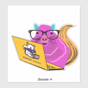 Naughty Squirrel #16 Sticker