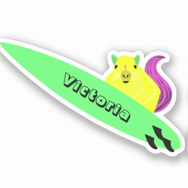 Naughty Squirrel #1723 Surfing (Front)