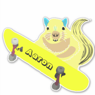 Naughty Squirrel #186 Skateboarding