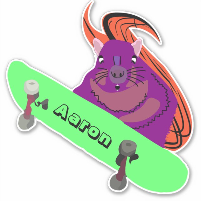 Naughty Squirrel #188 Skateboarding (Front)
