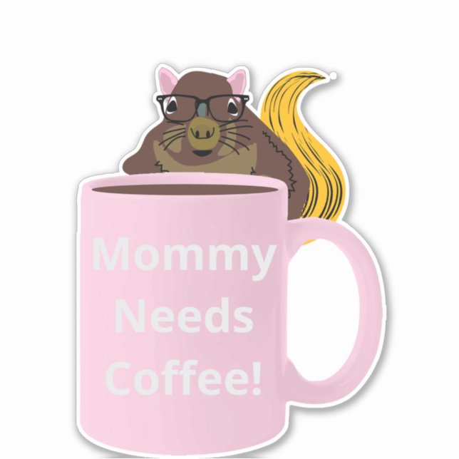 Naughty Squirrel #205 Coffee Cup (Front)