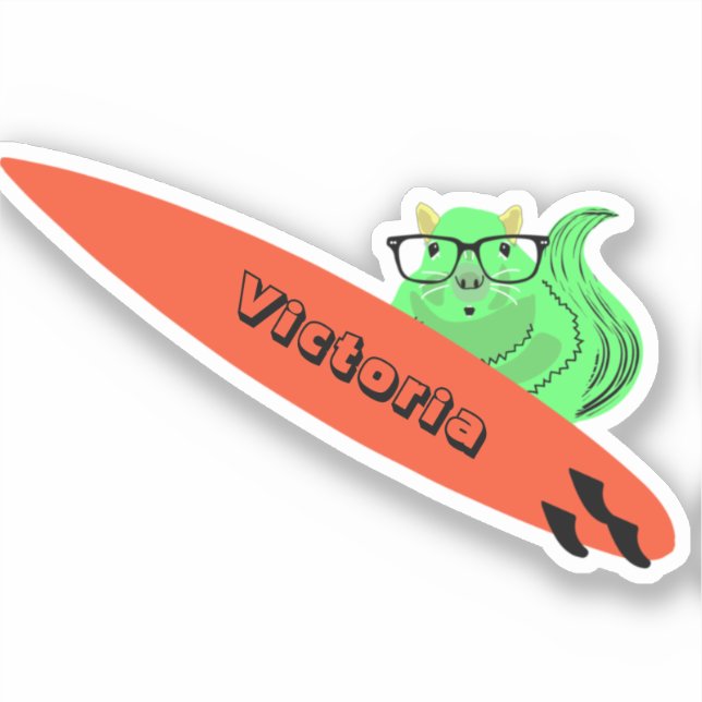 Naughty Squirrel #2062 Surfing (Front)