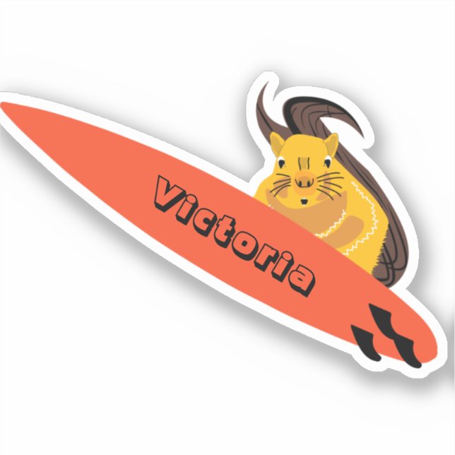 Naughty Squirrel #2087 Surfing (Front)