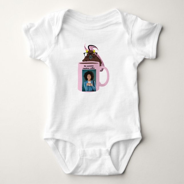 Naughty Squirrel #211 Baby Coffee Bodysuit (Front)