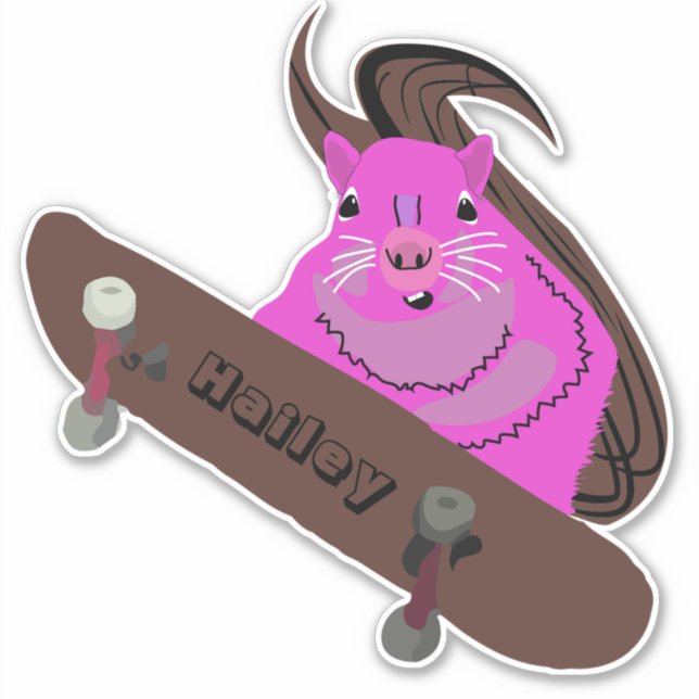 Naughty Squirrel #212 Hailey Skateboarding (Front)