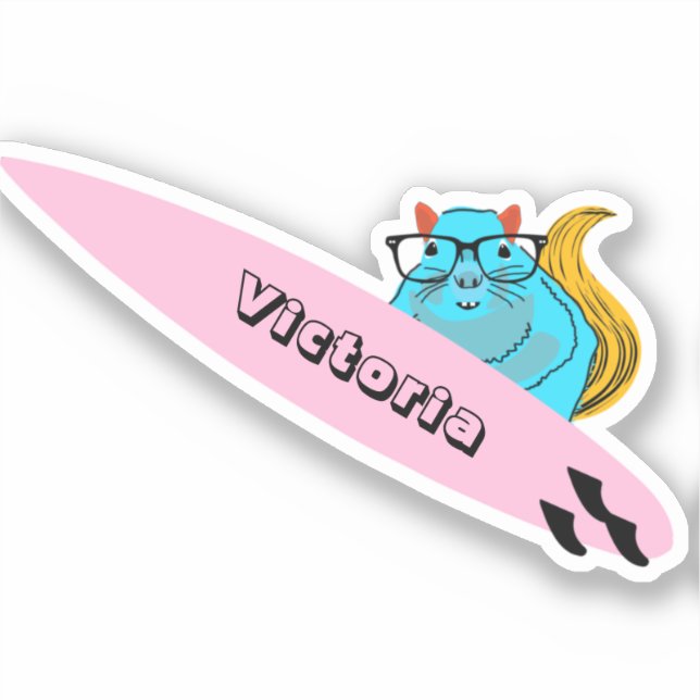 Naughty Squirrel #2196 Surfing (Front)