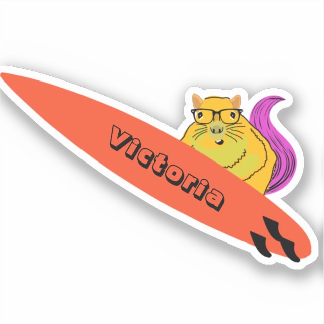Naughty Squirrel #2288 Surfing (Front)